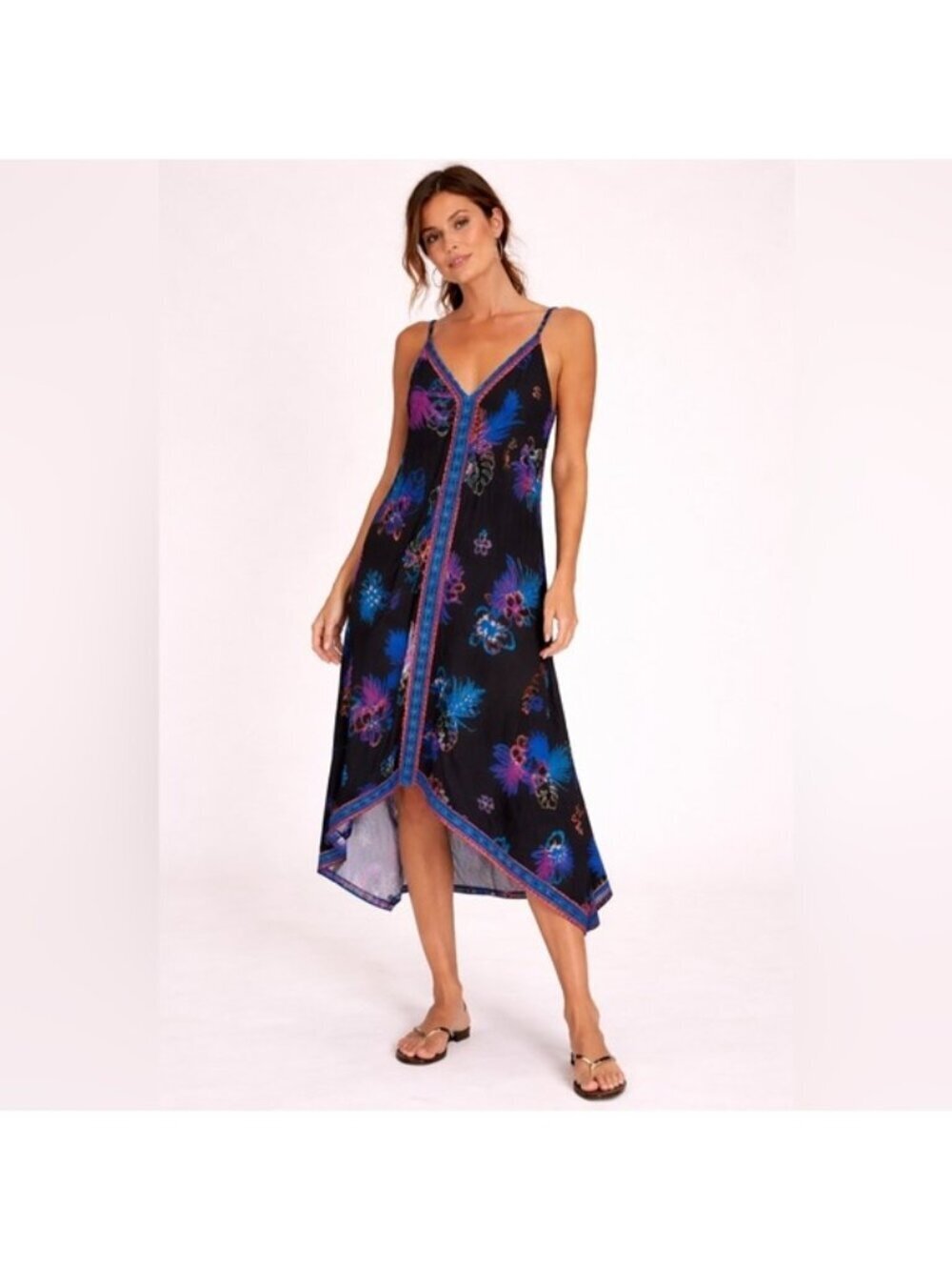 Coco Reef Tropical Print Swim Cover-Up Dress – Size M
